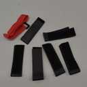 Angoily Rooster Collar Hook Small Crow Collar Nylon Rooster Neck Ring Stop 1 Red 6Black