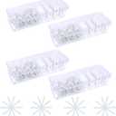 4pcs, Cord Storage Organizer, with 40 Straps, Cable Storage Organizer, Charger Organizer, Cord Organizer Box, Charging Cord Organizer, Cord Organizer Storage, Transparent Plastic Box with Lid