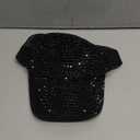 Gudessly Women Studded Rhinestone Crystals Adjustable Baseball Cap Plain Sparkle Bling Denim Sun Hat (7-7 1/2)