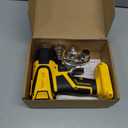 350W Cordless Heat Gun Compatible with Dewalt 20V Battery,Adjustable Temp 1201110,LED Light,Portable Hot Air Gun LCD Digital Display & 4 Nozzles For Shrink Tubing,Crafts,DIY(Tool Only,NO Battery)