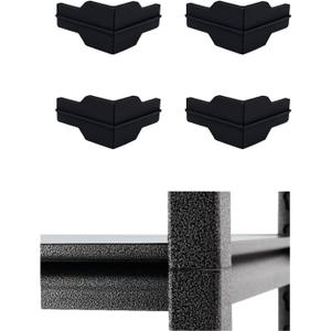 Whalen Post Insert Corner Connector for Shelving Costco (4 PCS), Black