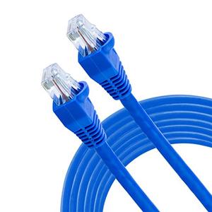 GE Cat6 Ethernet Cable, 7ft Ethernet Cable, Up to 1Gbps, Rated 250 Mhz, UTP, For High Speed Internet Devices, Streaming Devices, Routers, RJ45 Connectors, for Home or Office, Blue, 33757