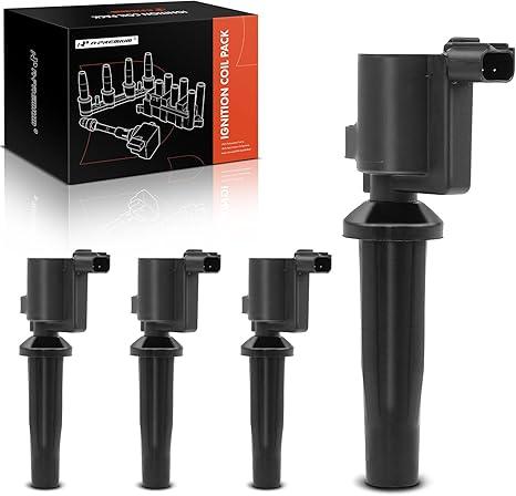 A-Premium Ignition Coil Pack Set of 4 Compatible with Ford Fusion 2010-2020 Escape 2009-2019 Ranger 2013-2020 Lincoln MKZ 2011-2020 2.0L 2.5L with 2 Terminal