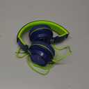 AILIHEN C8 Headphones Wired, On-Ear Headphones with Microphone and Volume Control, Corded 3.5mm Headset for Boys Girl School Smartphones Chromebook Laptop Computer Tablets Airplane Travel (Blue Green) (Medium)