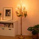Sziqiqi Wedding Candelabra 51in Tall : Large Candelebras for Party Event Gold Candle Holders Set of 2 for Candlesticks Table Centerpiece for Party Events
