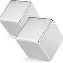DIYMAG 25x25x25mm Super Strong Neodymium Block Magnet Permanent Magnetic Disc Powerful Rare Earth Magnets for Fridge Kitchen DIY Craft and Office Science Pack of 2