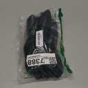 MCTi Kids Mittens Waterproof Winter Ski Warm Sherpa Lined Long Cuff with String (XX-Small, Black)