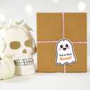 2 x 80 Pcs Valentines Gifts for Her Him,Halloween Tags with String, You've Been Booed Gifts Tag, Happy Halloween Tags for Goodie Bags Ghost Boo Gift Tags for Presents Party Favor Hanging Gift Label