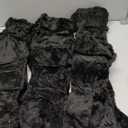 12 Pcs Christmas Stocking 18'' Bulk Thick Plush Fabric Hanging Christmas Stocking Decorations for Xmas Holiday Family Party Tree Fireplace Classic Ornaments (Black)