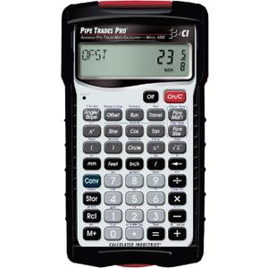 Calculated Industries 4095 Pipe Trades Pro Advanced Pipe Layout and Design Math Calculator Tool for Pipefitters, Steamfitters, Sprinklerfitters and Welders | Built-in Pipe Data for 7 Materials , White