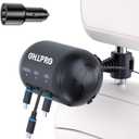 OHLPRO 3-in-1 Retractable Backseat Car Charging Station, 36W Fast Car Charger for All Phones (iPhone, Samsung), Ideal for Lyft, Turo, Uber, Taxi, Rideshare, Customer Charging Dock Attach to Headrest