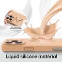 for iPhone 16 Pro Max Case with 2 Screen Protectors - Compatible with Magsafe - Upgraded Camera Protection - Liquid Silicone Protective Phone Case 6.9" for Men, Women,Girls - Elegant Gold