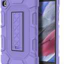 Azzsy Case for 2021 Release 8.7 Inch Samsung Galaxy Tab A7 Lite (T220/T225), Heavy Duty Shockproof Rugged High Impact Protective Case, Light Purple
