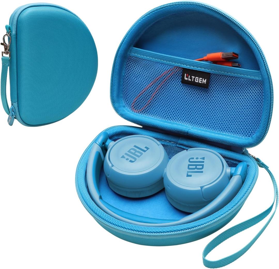 LTGEM Case Compatible with JBL JR 310 / Junior 320BT / JR 300BT Wireless Over-Ear Noise Cancelling Kids Headphones, Blue(Case Only)