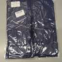 Naggoo Women's Cropped Cardigan Bolero Shrug Button Down Long Sleeve Knit Sweater (Blue, XXL)