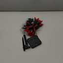 C6 Solar Christmas Lights Outdoor, 100 LED 33FT Christmas Decorations Outdoor Waterproof, Solar String Lights for Outside with 8 Modes, Fairy Twinkle Light for Tree Garden Yard Decor (Red and White)