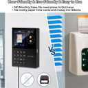 KUIIYER 3 in 1 Employees Time Clocks for Small Business (Face + Palm Print + Password) Employee Clock in & Out Machine Biometric Attendance Punch Clock Recorder Tracker (No Monthly Fee)