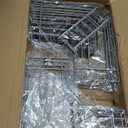 Corner Shower Caddy Tension Pole: 4tier adjustable Rustproof Bathroom Organizer Shelves - Bathtub shampoo rack 43.5-120 inch (Silver)