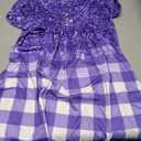 BETTE BOUTIK Women's Summer Tunic Tops Flowy Flare Botton Down Shirts Blouses Size M