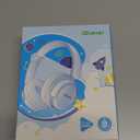 iClever BTH22 Kids Bluetooth Headphones, 60H Play Time, USB C Fast Charging, Bluetooth 5.4, AUX Cord,Safe Volume 74/85 dBA,Toddler Headphones for iPad/Tablet/Travel/School, Blue