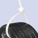 7 x 8 Inch Zip Cable Ties, Self-Locking Premium Nylon Cable Wire Ties, 121lbs Tensile Strength Heavy Duty White, for Indoor and Outdoor (8" (10 Pieces))