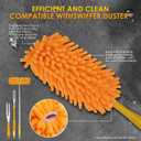 Redones Dusters for Swiffer - Reusable Duster Refill Compatible with Swiffer Hand Duster(8 Pack+1Handle), 360 Heavy Duty Dusters Refills