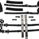 Tusk UTV Tire Bonnet Kit | Fits Tires 26" to 36" | Industrial grade nylon straps 1.5" rated for 6000 lbs | Front tire bonnet and dual purpose rear straps | Includes A-Arm protective sleeves, carry bag