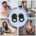 2 x Ear Plugs for Sleeping Noise Cancelling,Reusable Silicone Earplugs with Carrying Case,Ear Plugs for Noise Reduction for Sleep,Noise Sensitivity,Travel,Focus - 5 Pairs Ear Tips in S/M/L (1 Count (Pack of 2))