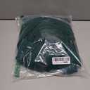 Long Sleeve A-line Color Block Patchwork Long Evening Dress for Women's Green Size M