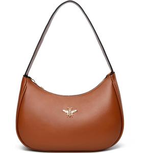 BAIKELI Crescent Shoulder Bags for Women Small Shoulder Purse Handbag Retro Classic Clutch Hobo Tote Bag Underarm Purse | Small, Shoulder Purse, Retro, Classic, Underarm Purse (G Dark Brown)