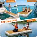 FBSPORT Inflatable Gangway for Boats Docks Yacht, Portable Non-Slip Floating Boarding Ramp with EVA Deck, Heavy Duty PVC Dock Bridge Platform, Floating Dock Gangway for Yacht Raft, 6.6ft