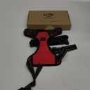 PHOEPET No Pull Dog Harness Medium Reflective Front Clip Puppy Vest with Handle,Adjustable 2 Metal Leash Attachment Hooks(M, Red)