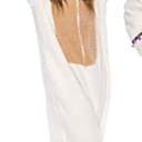 Funziez! Slim Fit Sherpa Adult Onesie - Animal Halloween Costume - Plush One Piece Cosplay Suit for Women and Men, S