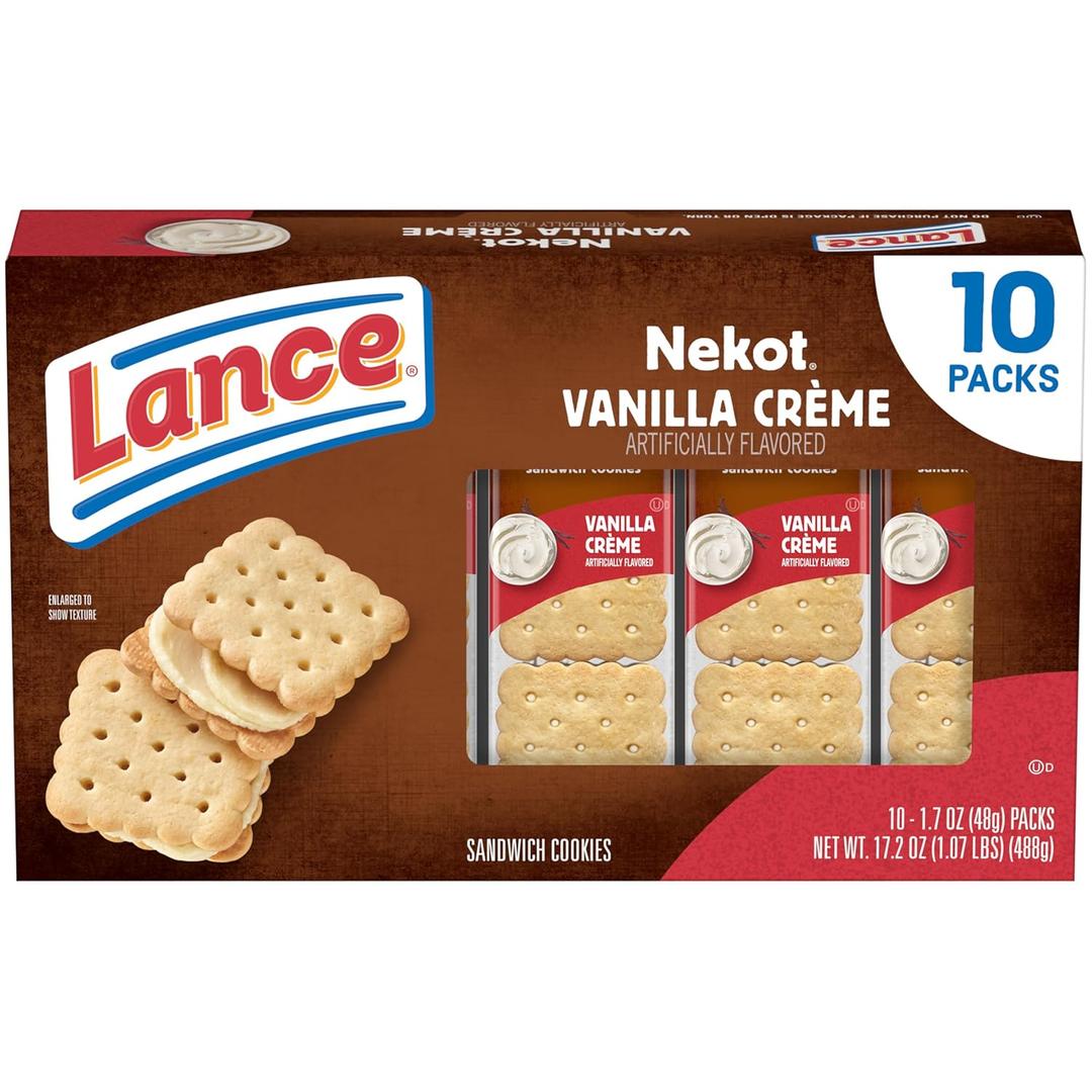 Lance Vanilla Flavored Crme, 10 Count 1.7 Oz (EXP 12/26/26)