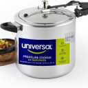 Universal (13.7 Quart / 13 Liter) Pressure Cooker, 14 Servings, Aluminum Pressure Cooker With Multiple Safety Systems and Heat Resistant Handles For Stews, Soup, Meat, and Beans
