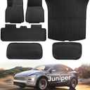 Floor Mats for New 2025-2026 Tesla Model Y Juniper, Set of 6 All Weather Thicken TPE Floor Mats Waterproof Anti-Slip Front & Rear Trunk Mats Liners, Custom Fit for Tesla Model Y Accessories