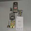 Amazon Basics Electronic Keypad Deadbolt Door Lock with Auto Lock, Customizable User Codes, One-time Codes, Touch-Control Keyless Entry, Traditional, Satin Nickel, 1-Pack