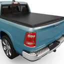 AUTOSAVER88 Soft Roll Up Truck Bed Tonneau Cover Compatible with Dodge Ram 1500 (Classic ONLY) 2002-2024, Fit for Dodge Ram 2500 3500 2003-2026, 6.4ft Bed w/o Ram Box