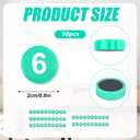 1-50 Magnetic Numbers, 0.8" Multi-Use Numbered Magnets Round Dry Erase Board Number Magnets for Fridge Calendar Whiteboard Home Classroom Office Supplies (Green)