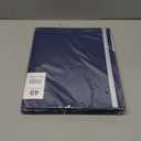 Marspark 6 Pcs Binder with Plastic Sleeves Large 8.5" x 11" Display Presentation Book 40 Pocket 80 Pages Art Portfolio Folder Clear Sheet Protector for Photo Document (Dark Blue)