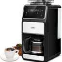 Gevi 10-Cup Grind & Brew Coffee Maker with Built-in Burr Grinder  Programmable Touch Screen, 4-Hour Keep Warm, Permanent Filter, Drip Coffee Machine for Home & Office (10.7"D x 7.9"W x 17.8"H)