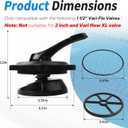 SPX0710XBA17 Key Cover and Handle Assembly for Hayward Multiport Valve Replacement, Pool Sand Filter Pump Parts Compatible with 1 1/2" Vari-Flo Valves SP0710, SP0710X, SP0711, SP0712, with Gasket