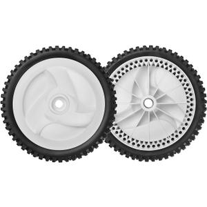 532403111 Front Drive Wheels Fit for Craftsman Lawn Mower - Front Drive Tires Wheels Compatible with Craftsman & HU Front Wheel Drive Self Propelled Mower Tractor, Replace 194231X427, 2 Pack