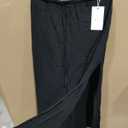  Women Elastic High Waist Flowy Long Skirt Boho Pleated A-Line Swing Tiered Maxi Skirt Sweetwear XL