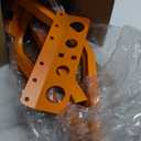 Adjustable Ladder Stabilizer with Tool Tray & Hook - Heavy Duty Roof Gutter Guard, Universal Ladder Stabilizer for Gutters/Windows, Safe Stabilizer for All Ladder Types (Bright Orange)