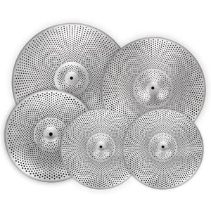 Low Volume Cymbal Pack Silver Mute Cymbal 14"/16"/18"/20" 5 Pieces Drum Cymbal Set
