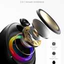Bluedee Computer Speakers for Desktop PC, 20W Peak Power Bluetooth 5.4 USB/USB-C Powered PC Speakers with RGB Glow, Plug & Play Clear Stereo Sound with Enhanced Bass for Desktop, Laptop & Home Office