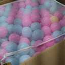 Amazon Basics BPA Free Crush Proof Plastic Ball, Pit Balls with Storage Bag, Toddlers Kids 12+ Months, 1000 Count, 1000 Balls, 6 Pastel Colors