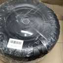 Upgraded 16" Flat Free Wheelbarrow Wheels and Tires, 4.80/4.00-8 Solid Tires with 5/8" & 3/4" Bearings,14"-16" Universal Fit Wheelbarrow Wheels for Wheelbarrows/Garden Trailer
