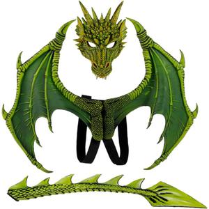Kids Dragon Wings Costume Dinosaur Tail Mask Set Cosplay costume